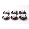 金米兰意大利蝴蝶图案系列咖啡杯套装  6个/套 商品缩略图0