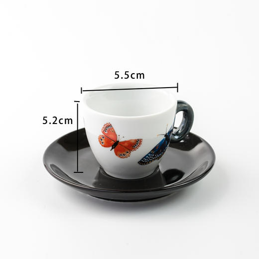 金米兰意大利蝴蝶图案系列咖啡杯套装  6个/套 商品图2