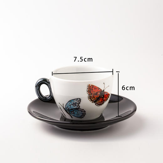金米兰意大利蝴蝶图案系列咖啡杯套装 6个/套 商品图2