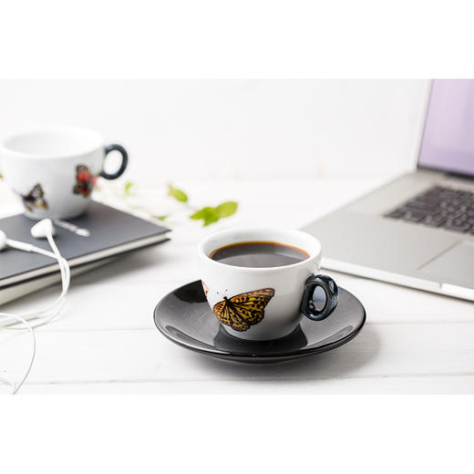 金米兰意大利蝴蝶图案系列咖啡杯套装 6个/套 商品图4