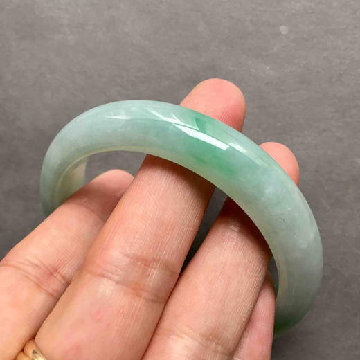 细糯种飘阳绿翡翠手镯56 商品图7