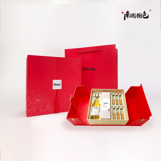 【常州馆】南园国色牡丹籽油 茶阿胶新年礼盒 礼盒 3种产品 商品图1
