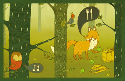 狐狸先生的宴会(精装）   海豚绘本 商品图2