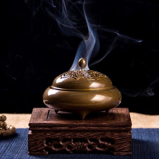 迦印堂 丨八宝如意 黄铜炉 复古宣德炉 商品图0