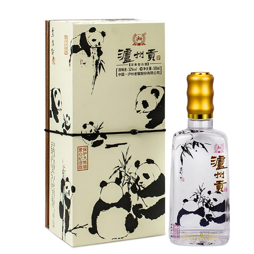 【头曲官旗】52度泸州贡酒（保护大熊猫爱心纪念版）500ml*6 商品图1
