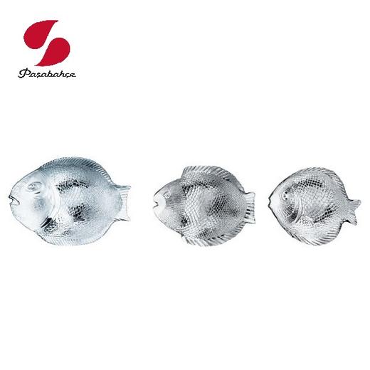 帕莎10257海洋世界钢化鱼形餐盘-中号 商品图1