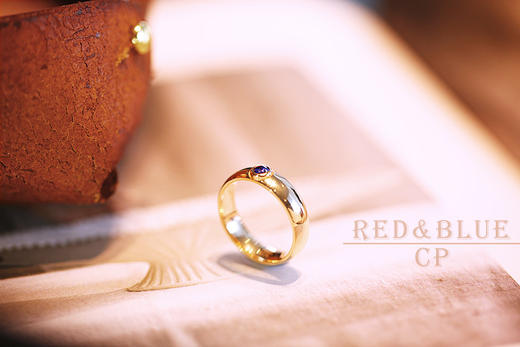 红蓝宝石对戒 商品图2