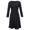 EITIE爱特爱女装秋款气质修身拼接圆领九分袖A字裙中裙连衣裙女5707425 商品缩略图1