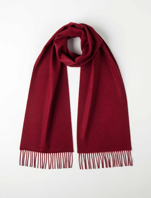 经典纯羊绒围巾 纯色  男女同款 Merlot 商品图0