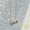 SpoiledBart Jewelry 14K注金 天然粉晶 珍珠 可爱 百搭 气质 项链 商品缩略图1