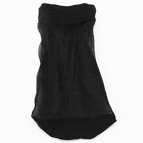 超薄透明短丝袜水晶丝短袜黑色隐形短筒袜子对对袜7双d16