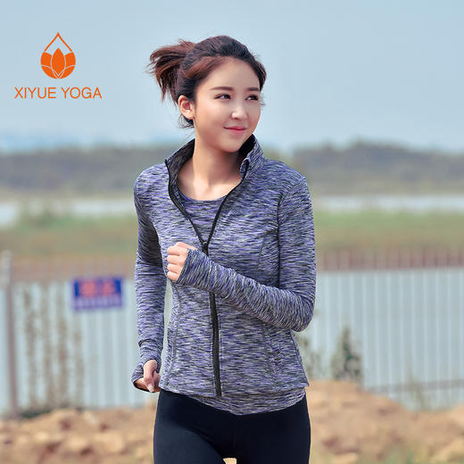 依琦莲彩色锦纶 单件外套 瑜伽运动健身单16365 醒目显瘦 商品图10