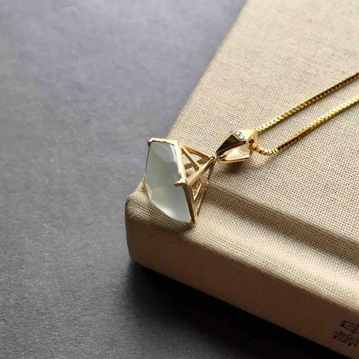 翡翠禄来原创系列几何金18k黄金镶嵌 商品图0