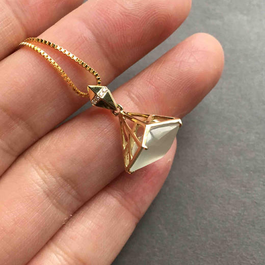 翡翠禄来原创系列几何金18k黄金镶嵌 商品图7