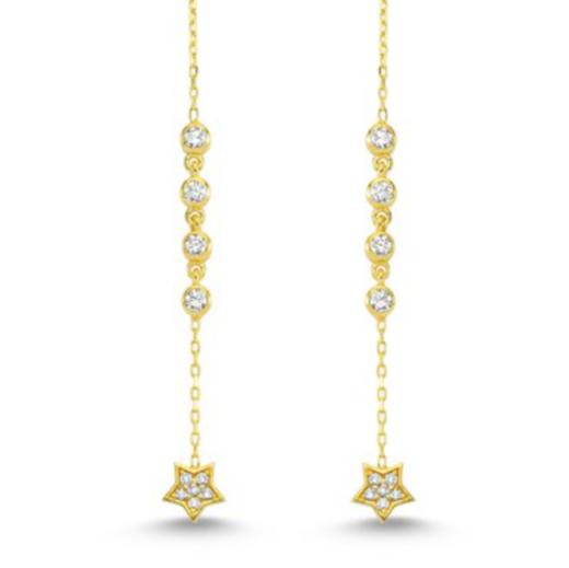 北京仓｜AMORIUM-Star Ear-耳线（黄金色）［美国设计师］ 商品图2