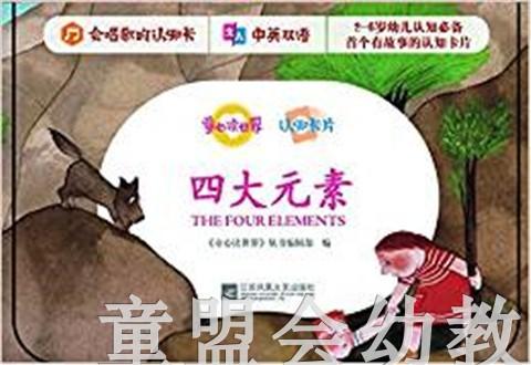 童心读世界认知卡片：四大元素 丛书编辑部 3-4-5-6岁 正版 商品图0