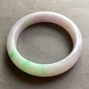 春带彩的翡翠手镯，糯种紫罗兰加阳绿56 商品缩略图0