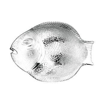 帕莎10258海洋世界钢化鱼形餐盘-大号 商品图0