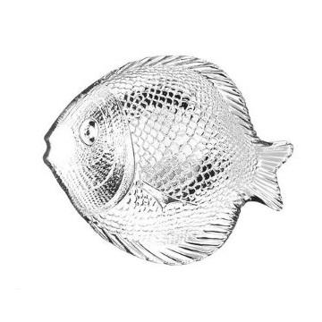 帕莎10256海洋世界钢化鱼形餐盘-小号 商品图0