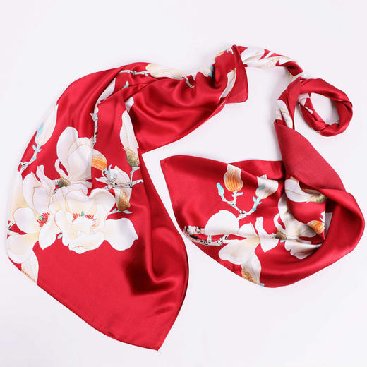 真丝丝巾︱真丝素绸缎 彰显富贵吉祥 商品图1