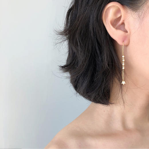 北京仓｜AMORIUM-Star Ear-耳线（黄金色）［美国设计师］ 商品图1
