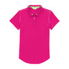 女士短袖polo衫（18SPS305A）玫红色 商品缩略图0