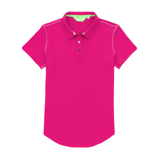 女士短袖polo衫（18SPS305A）玫红色 商品图0