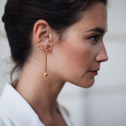 北京仓｜MARIA BLACK-Orbit-单支 耳环（黄金色）［丹麦设计师］ 商品图2