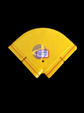 TC水平90°弯头ABS 黄色  130mm*30mm 商品代码82703