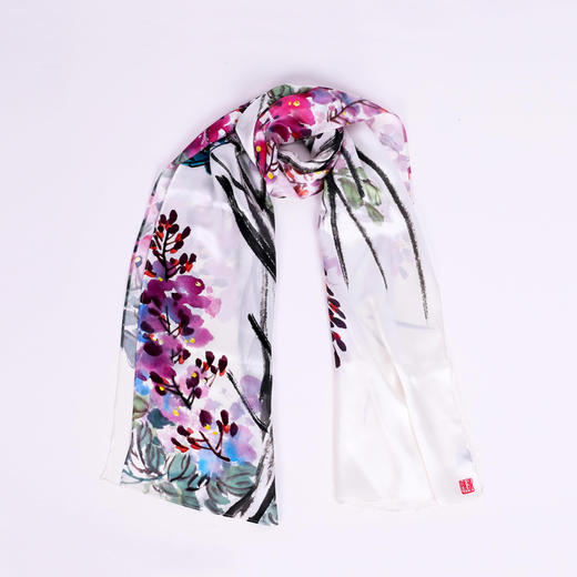 真丝丝巾︱真丝素绸缎 彰显富贵吉祥 商品图0