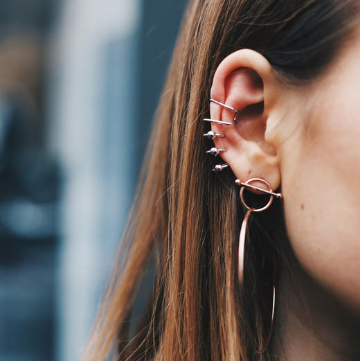 北京仓｜MARIA BLACK-Swing-单支 耳环（玫瑰金色）［丹麦设计师］ 商品图0