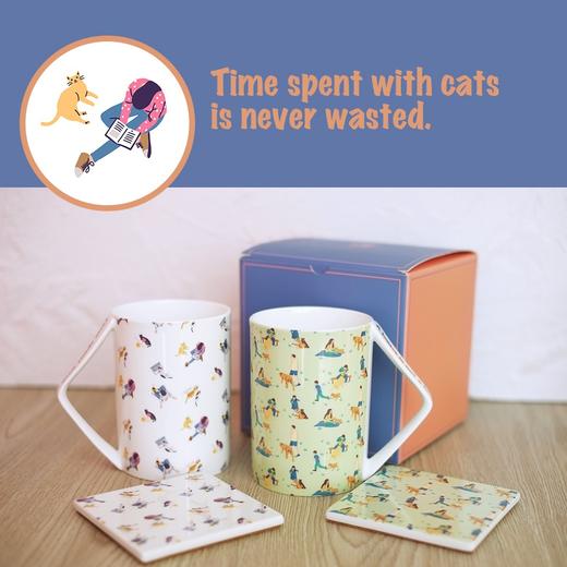 毛茸茸的朋友马克杯-猫款 商品图0