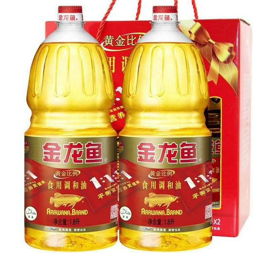 【批发】1.8升*6桶/件金龙鱼黄金比例调和油 商品图0