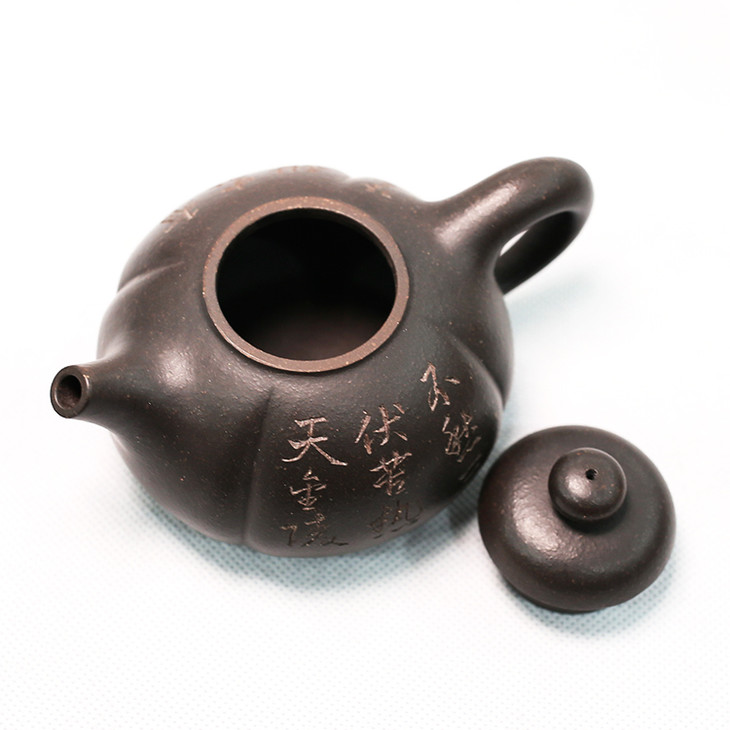 甜瓜壶朱扣喜大师手工紫砂壶