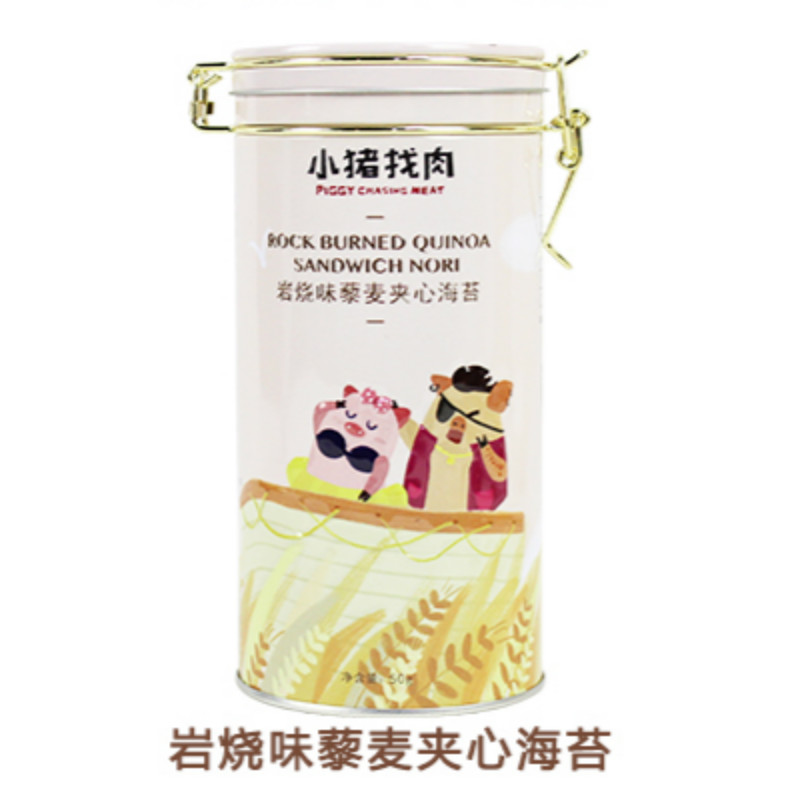 小猪找肉 岩烧味藜麦夹心海苔50g