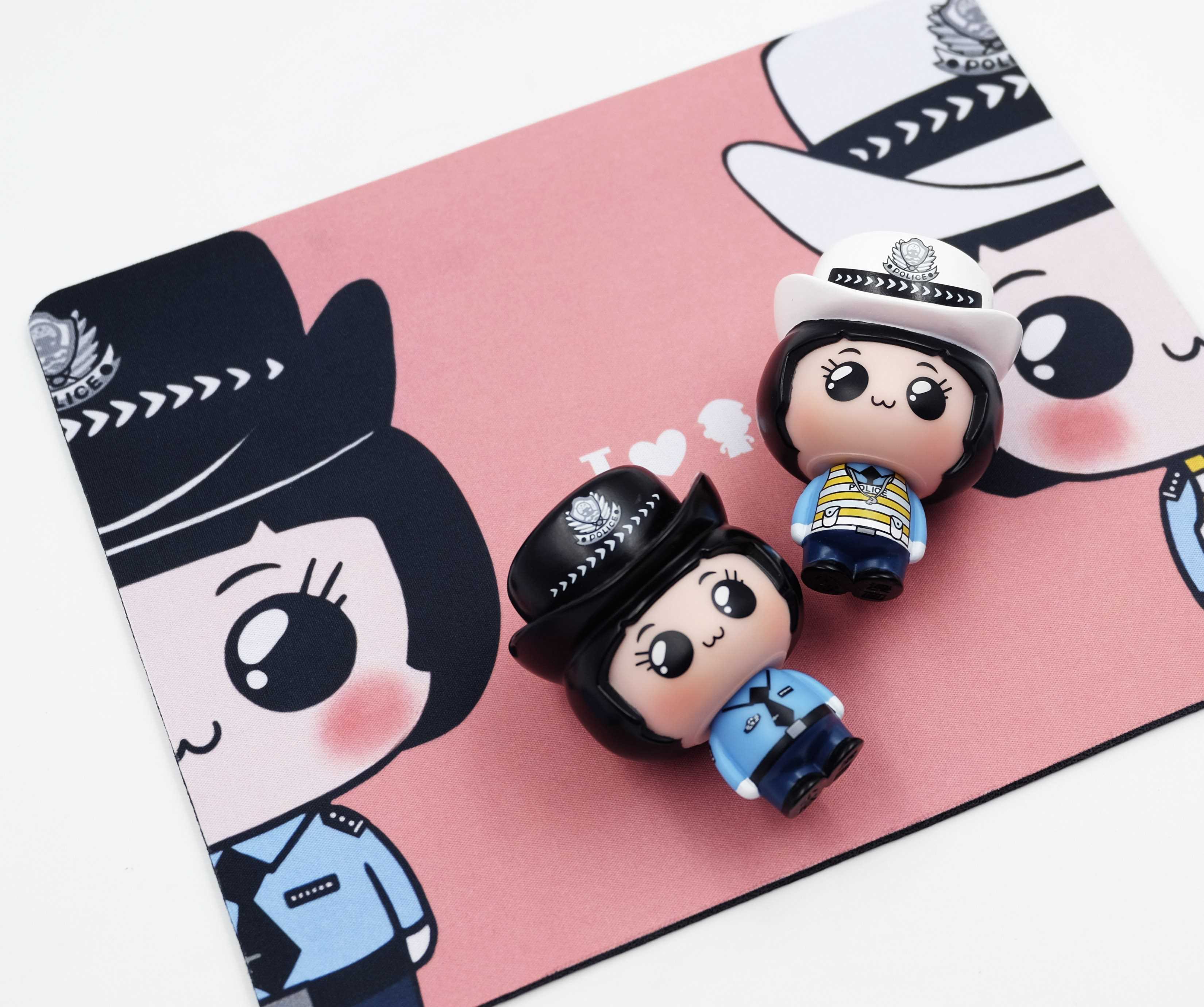 叱咤小警卡通鼠标垫女警版办公桌面垫原创动漫礼品