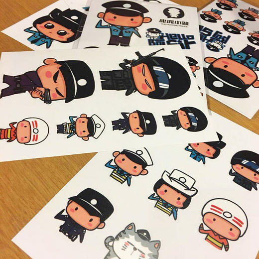 叱咤创意卡通贴纸透明装饰手机小贴画手账相册贴 商品图1