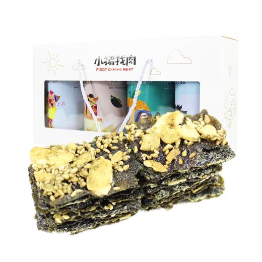 小猪找肉 岩烧味扁桃仁夹心海苔50g 商品图5