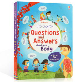 英文原版 Lift-the-flap Questions and Answers about Your Body 关于你的身体 亲子阅读 身体问答翻翻书usborne 儿童科普知识