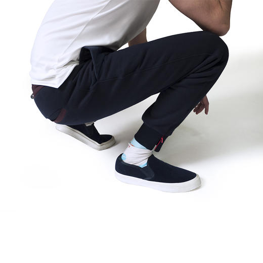 Wonder几合系列-抓绒长袖束腳运动裤-藍海軍-Lounge Pants 商品图3