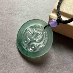 高冰种雪花棉龙凤呈祥