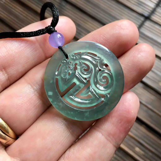 高冰种雪花棉龙凤呈祥 商品图7