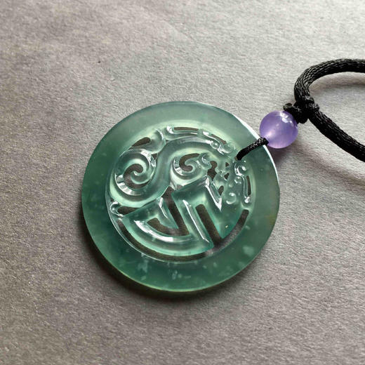 高冰种雪花棉龙凤呈祥 商品图4