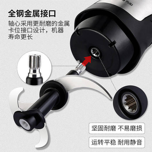 【2.2L加强版】Joyoung/九阳JYS-A960绞肉机碎肉机电动搅碎机绞馅机打肉机 商品图4