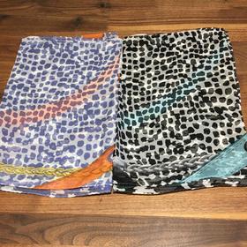 桑蚕丝印花长巾