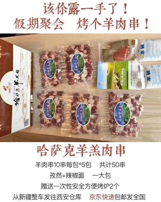 卡卡羊肉串 自由DIY （送烤盘2个+木炭+自然+辣子面料包） 商品图2