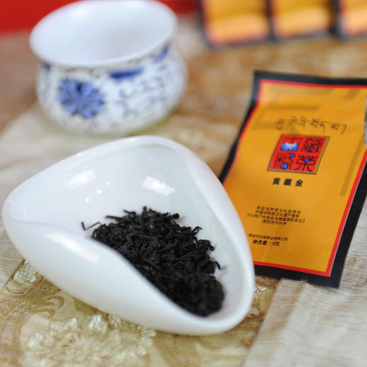 雅安藏茶 黄藏金长条红木盒藏茶48*5g 深发酵口感醇厚 商品图1