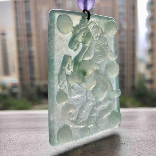 冰种飘花翡翠马牌 商品图9