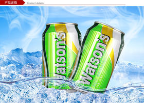 330ml*24罐听装香草味屈臣氏苏打水