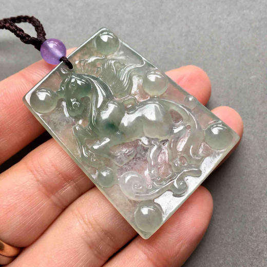 冰种飘花翡翠马牌 商品图5